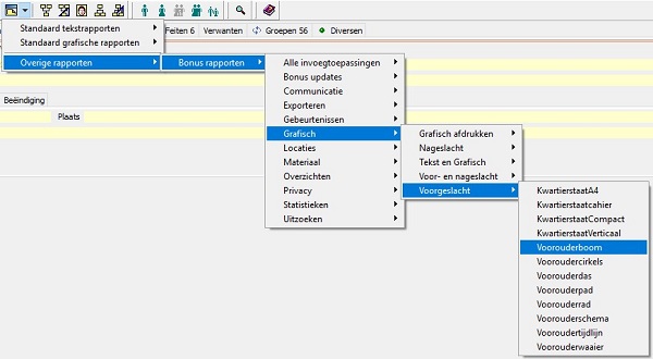 Aldfaer pad naar voorouderboom